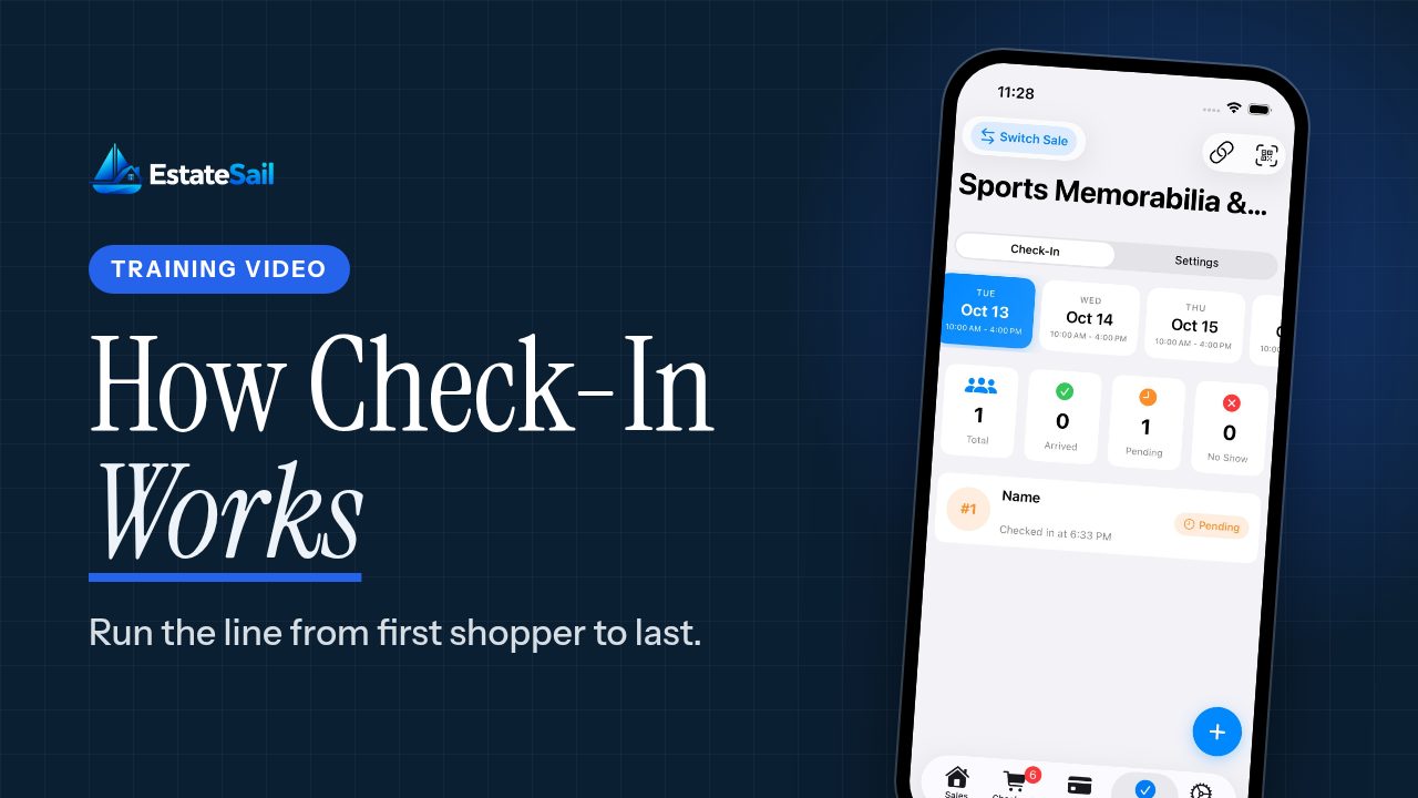 How Check-In Works in EstateSail training video
