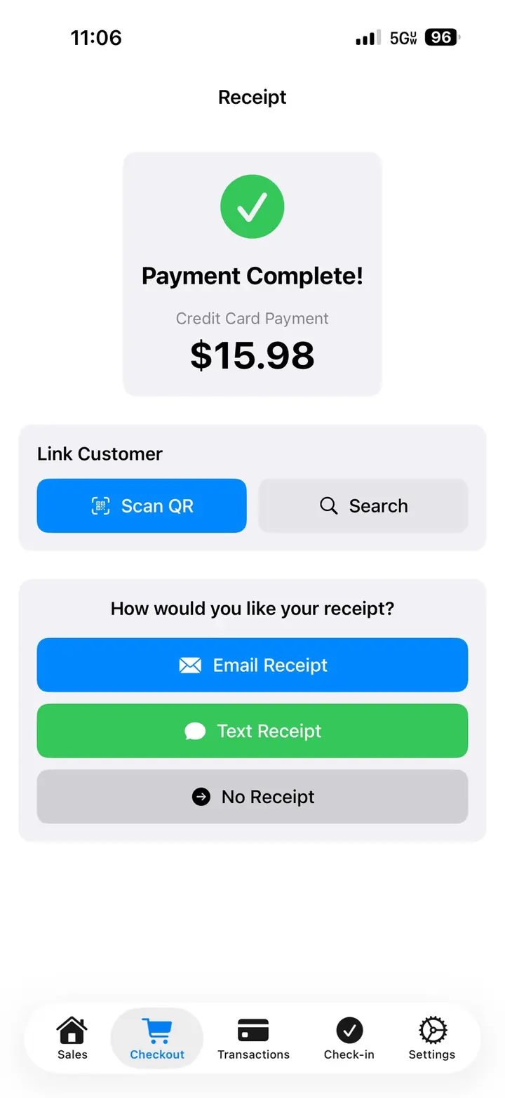 EstateSail label preview with title, price, and room